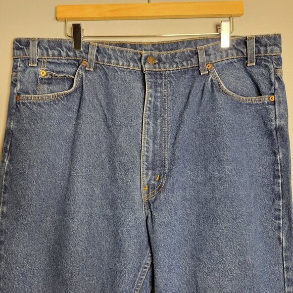 Levi's 517 Orange Tab 70's or 80's Boot Cut Jeans Denim Blue Men's sz 38x30 - Picture 3 of 8